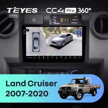 Штатная магнитола Teyes CC4 Pro 360 12/256 Toyota Land Cruiser 70 Series LC 79 (2007-2020)