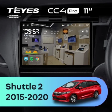 Штатная магнитола Teyes CC4 Pro 8/128 Honda Shuttle 2 (2015-2020) Правый руль (11")