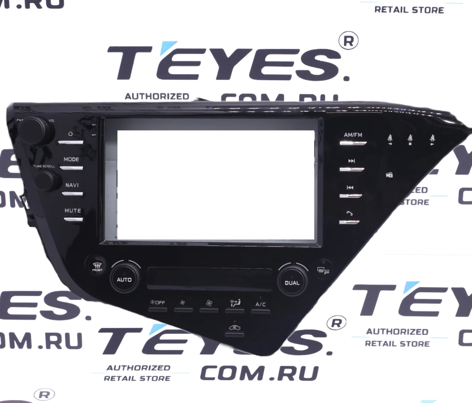 Переходная рамка Toyota Camry 8 XV 70 (2017-2020) (F2 - с блоком климата с поддержкой JBL) (9")