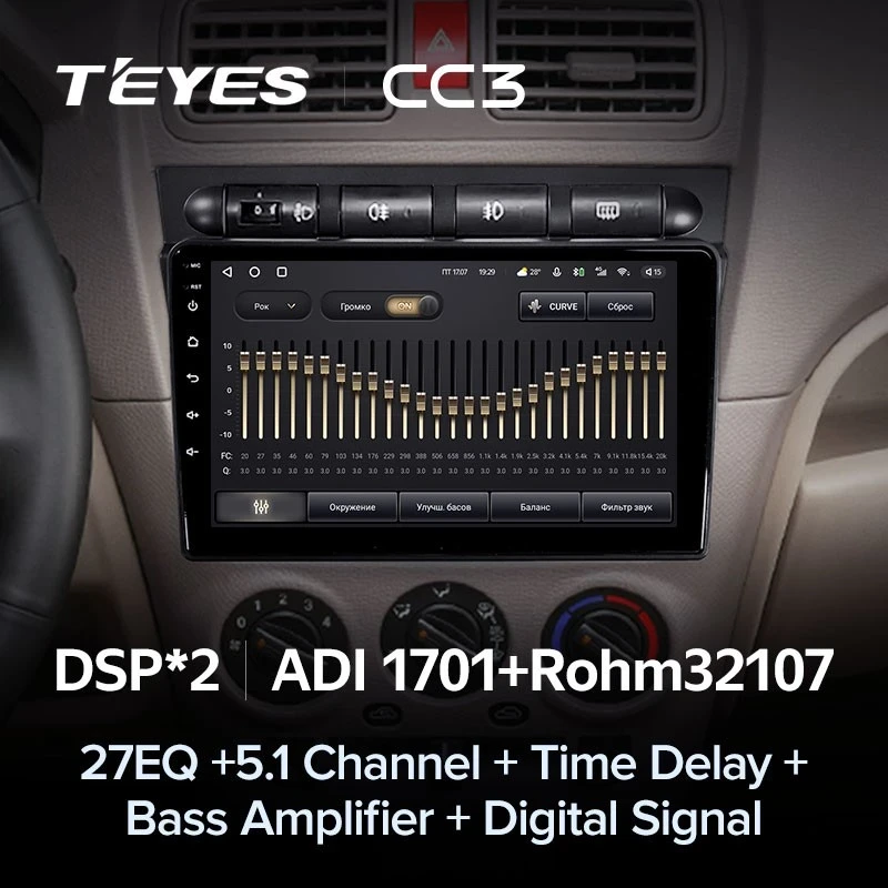 Штатная магнитола Teyes CC3 4/32 Kia Picanto SA Morning (2004-2007)