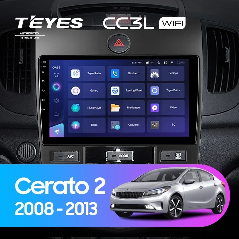Штатная магнитола Teyes CC3L WiFi 2/32 Kia Cerato 2 TD (2008-2013) F4