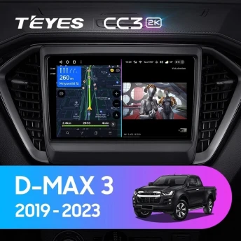 Штатная магнитола Teyes CC3 2K 6/128 lsuzu D-MAX 3 RG (2019-2023)