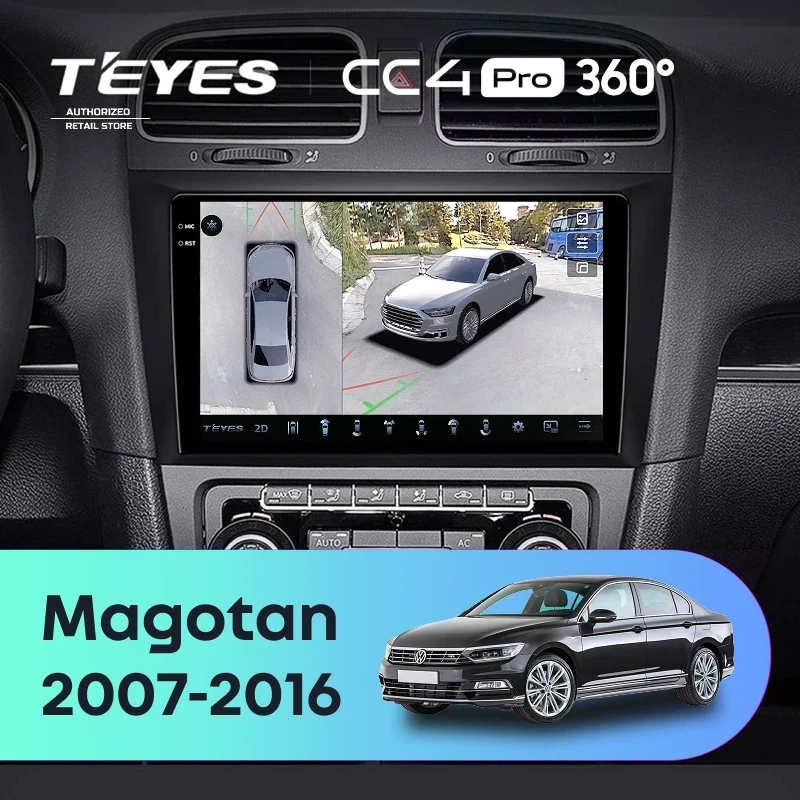 Штатная магнитола Teyes CC4 Pro 360 12/256 Volkswagen Magotan (2007-2016)