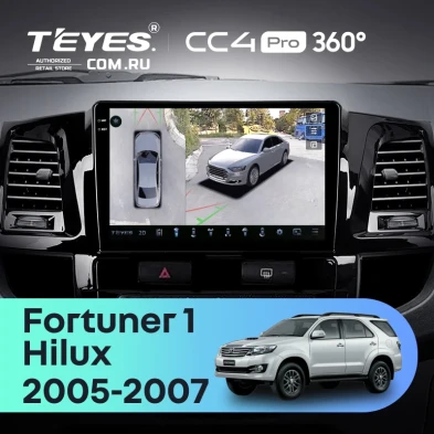 Штатная магнитола Teyes CC4 Pro 360 8/128 Toyota Fortuner (2005-2007) F2