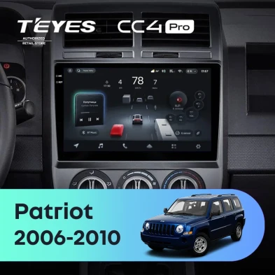 Штатная магнитола Teyes CC4 Pro 12/256 Jeep Patriot (2006-2010)