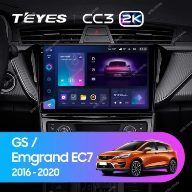 Штатная магнитола Teyes CC3 2K 360 6/128 Geely GS (2016-2020) F2