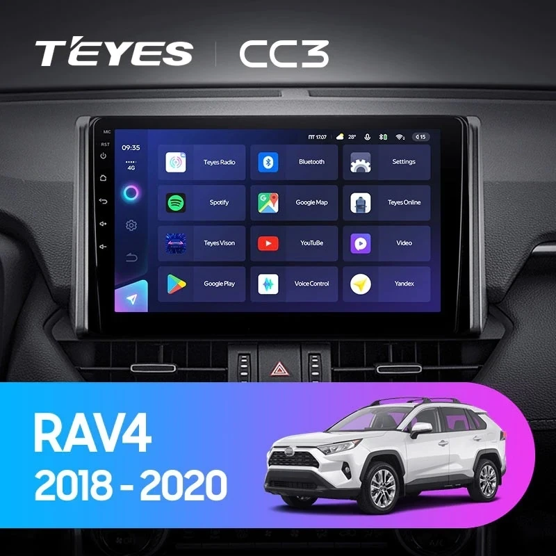 Штатная магнитола Teyes CC3 4/32 Toyota RAV4 XA50 (2018-2023) F1