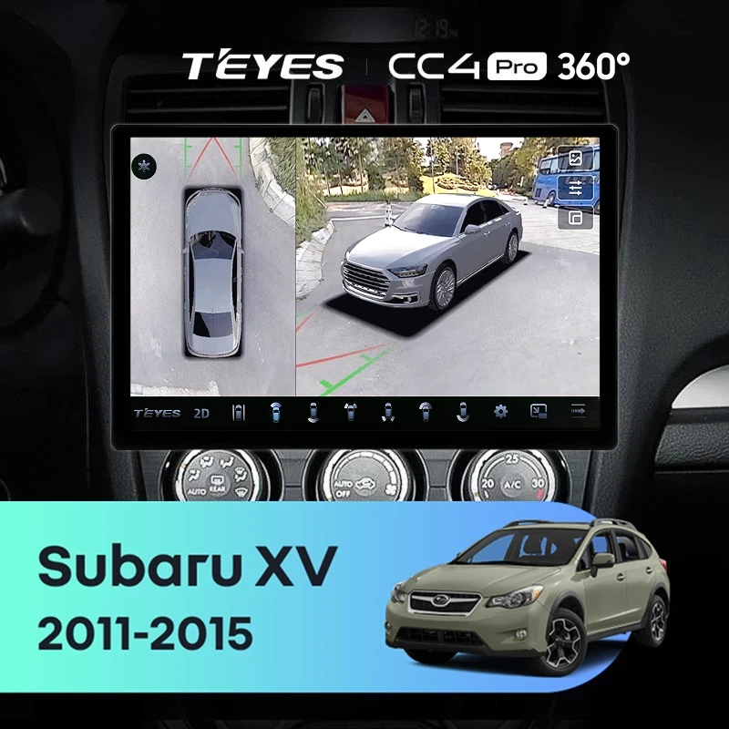 Штатная магнитола Teyes CC4 Pro 360 12/256 Subaru XV (2011-2015) Тип-B (13")