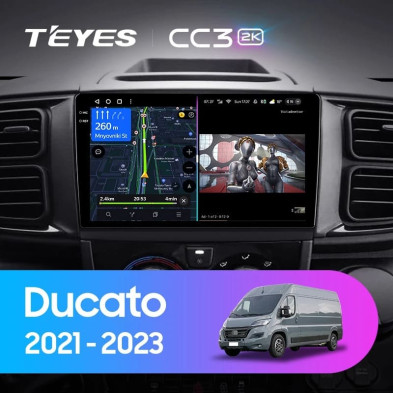 Штатная магнитола Teyes CC3 2K 6/128 Fiat Ducato Van L3H2 (2021-2023)