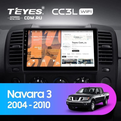 Штатная магнитола Teyes CC3L WiFi 2/32 Nissan Navara D40 (2004-2010) F1