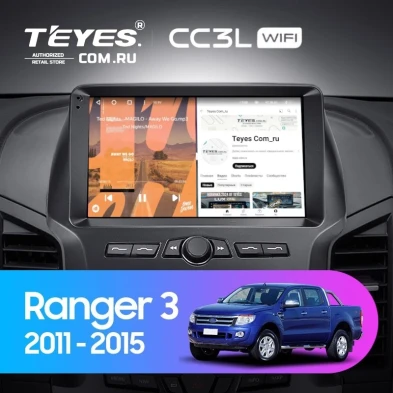 Штатная магнитола Teyes CC3L WiFi 2/32 Ford Ranger 3 (2011-2015) F1