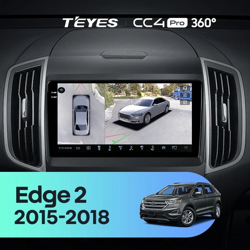 Штатная магнитола Teyes CC4 Pro 360 8/128 Ford Edge 2 (2015-2018) F2