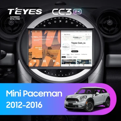 Штатная магнитола Teyes CC3 2K 4/64 Mini Paceman (R61) (2012-2016) F2