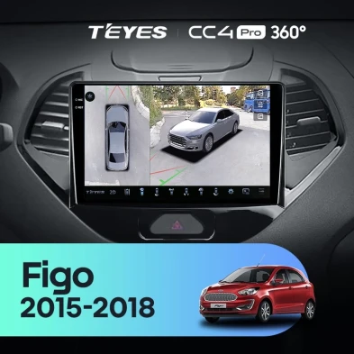 Штатная магнитола Teyes CC4 Pro 360 12/256 Ford Figo (2015-2018)