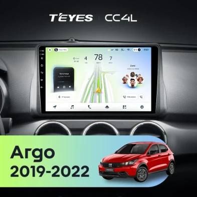 Штатная магнитола Teyes CC4L 6/64 Fiat Argo (2019-2022)