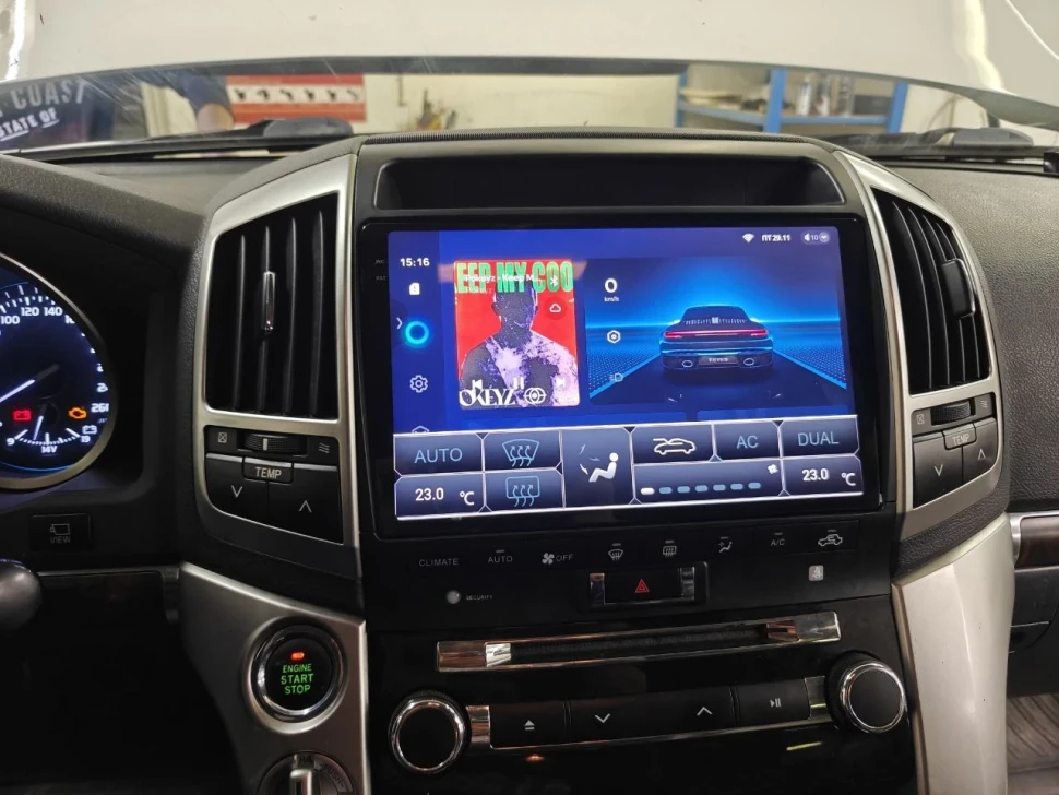 Переходная рамка Toyota Land Cruiser 200 (2007-2015) F3 Тип-A (10")