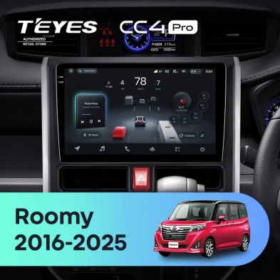Штатная магнитола Teyes CC4 Pro 12/256 Toyota Roomy (2016-2026) Правый руль