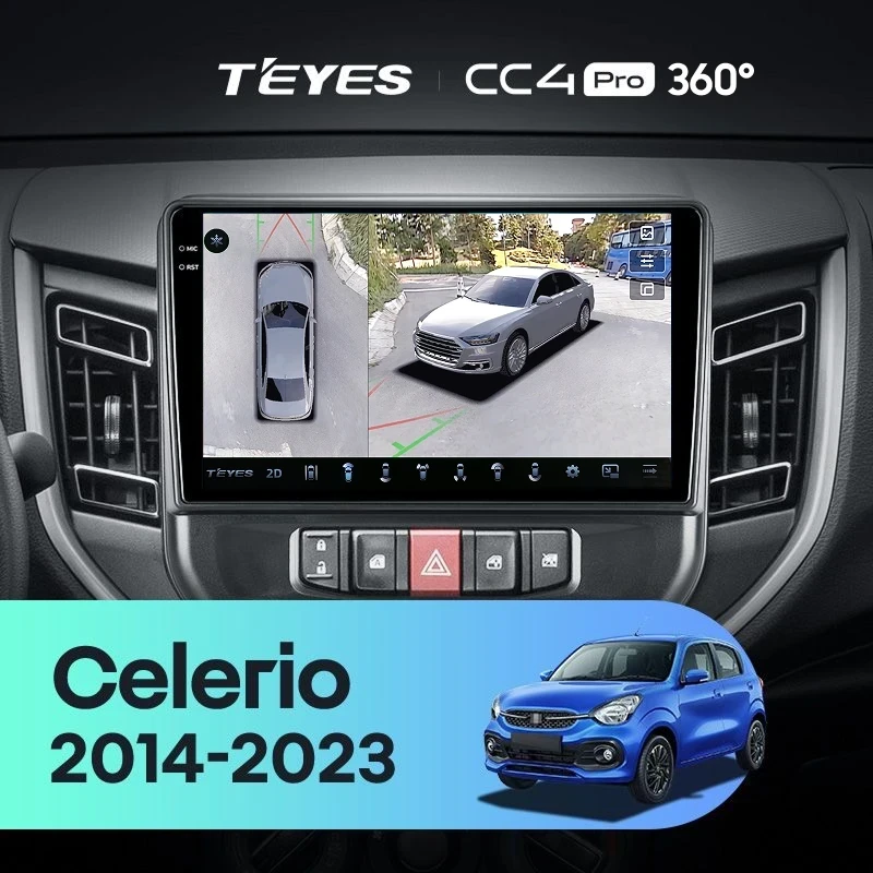 Штатная магнитола Teyes CC4 Pro 360 12/256 Suzuki Celerio (2014-2023)