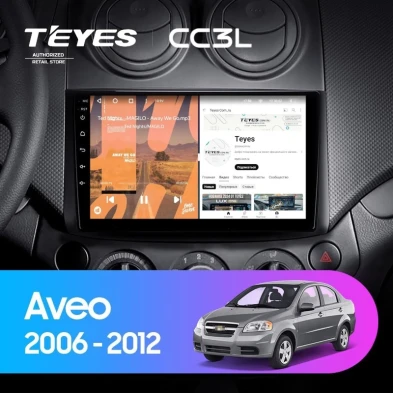 Штатная магнитола Teyes CC3L 4/64 Chevrolet Aveo T250 (2006-2012)