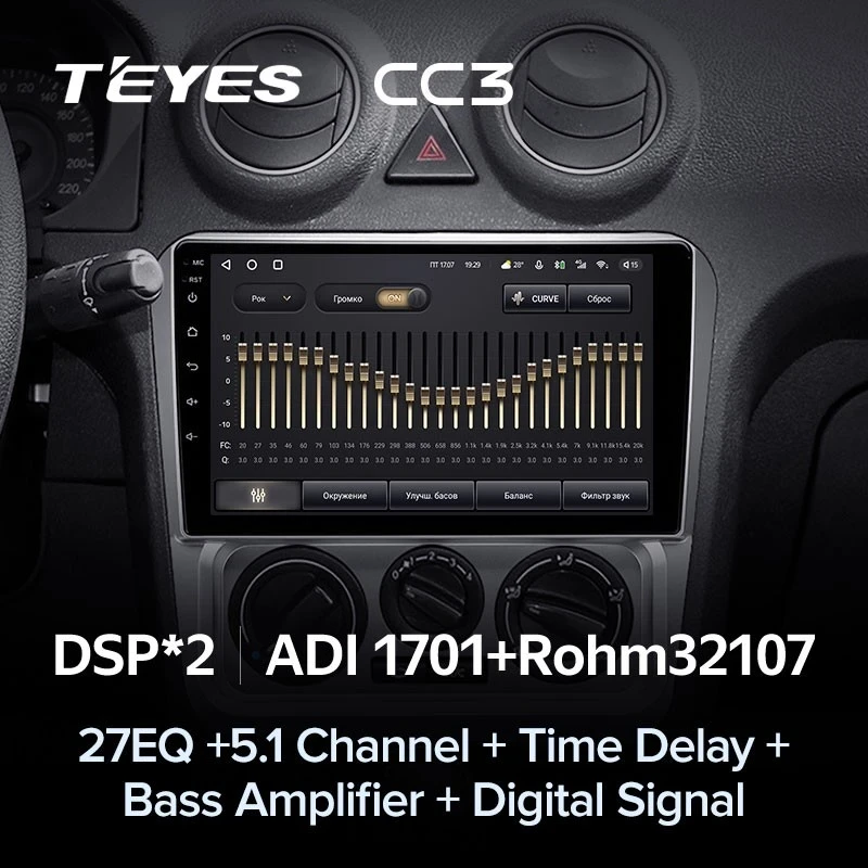Штатная магнитола Teyes CC3 4/32 Geely CK (2008-2016)