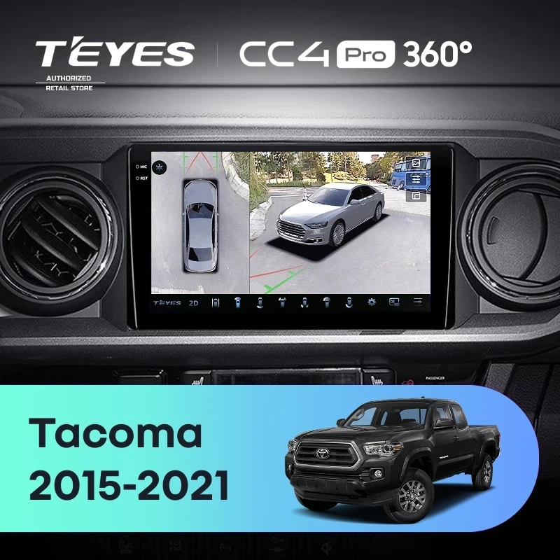 Штатная магнитола Teyes CC4 Pro 360 8/128 Toyota Tacoma N300 (2015-2021) F1