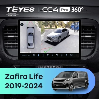 Штатная магнитола Teyes CC4 Pro 360 8/128 Opel Zafira Life (2019-2024) (11")