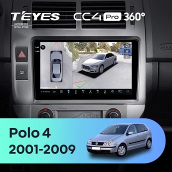 Штатная магнитола Teyes CC4 Pro 360 12/256 Volkswagen Polo Mk4 (2001-2009) F2