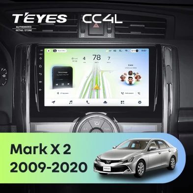 Штатная магнитола Teyes CC4L 6/64 Toyota Mark X 2 X130 (2009-2020)