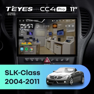 Штатная магнитола Teyes CC4 Pro 8/128 Mercedes-Benz SLK-Class R171 (2004-2011) (11")
