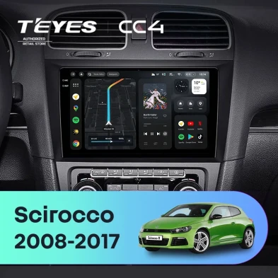 Штатная магнитола Teyes CC4 8/128 Volkswagen Scirocco (2008-2017)