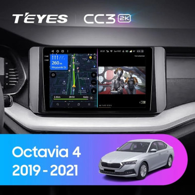 Штатная магнитола Teyes CC3 2K 4/32 Skoda Octavia 4 A8 (2019-2021)