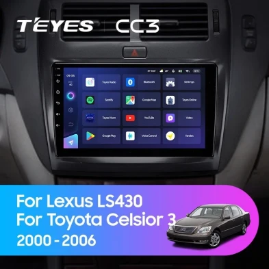 Штатная магнитола Teyes CC3 4/32 Lexus LS430 XF30 (2000-2006) F1