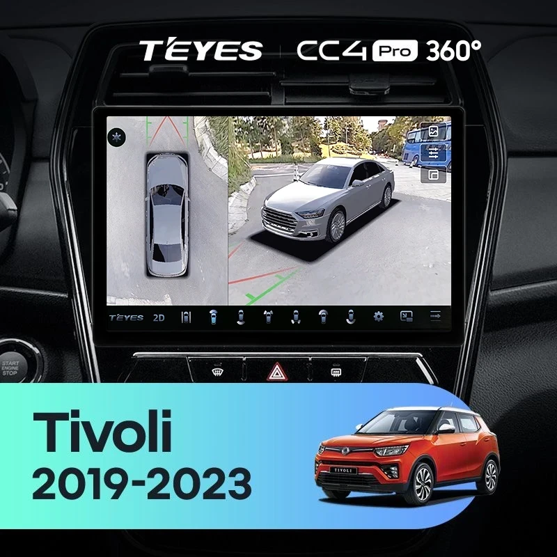 Штатная магнитола Teyes CC4 Pro 360 8/128 SsangYong Tivoli (2019-2023) (13")