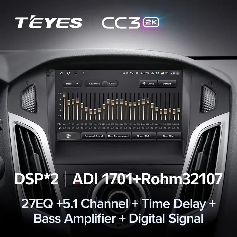 Штатная магнитола Teyes CC3 2K 360 6/128 Ford Focus 3 (2011-2019) F2