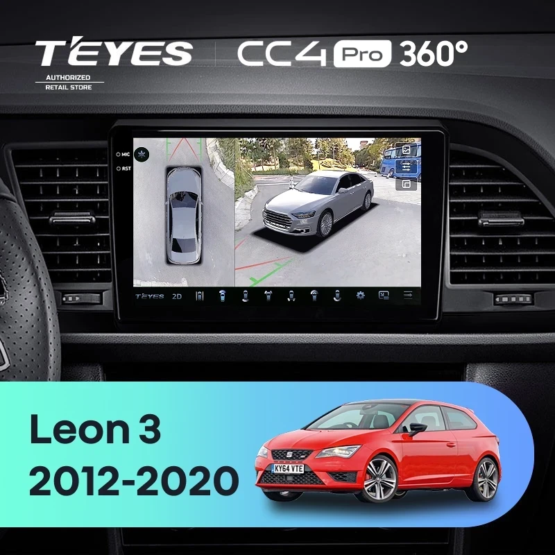Штатная магнитола Teyes CC4 Pro 360 12/256 Seat Leon 3 (2012-2020) F3