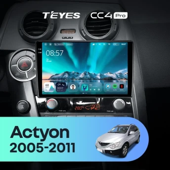 Штатная магнитола Teyes CC4 Pro 8/128 SsangYong Actyon C100 (2005-2011)