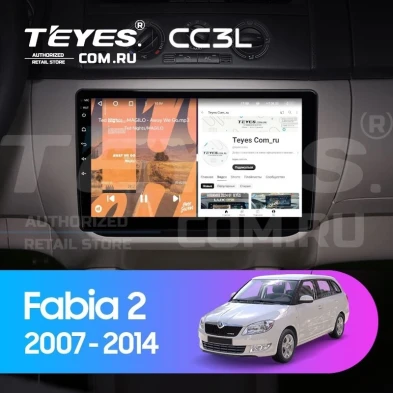 Штатная магнитола Teyes CC3L 4/64 Skoda Fabia 2 (2007-2014) (10 inch Universal)