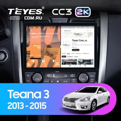 Штатная магнитола Teyes CC3 2K 4/64 Nissan Teana J33 (2013-2015) Тип-B (11")