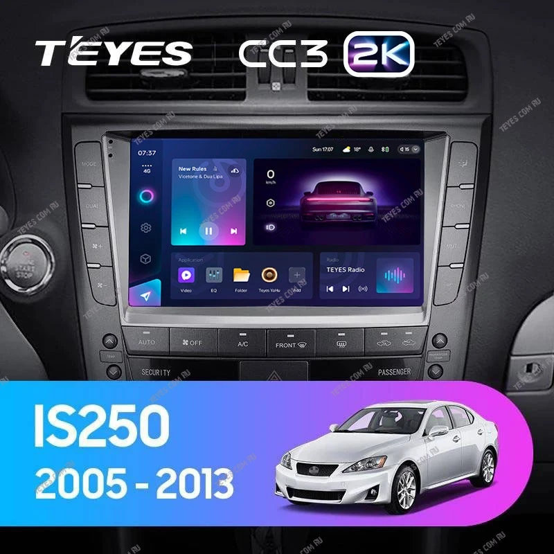 Штатная магнитола Teyes CC3 2K 4/64 Lexus IS250 XE20 (2005-2013) (Hm) Тип-B