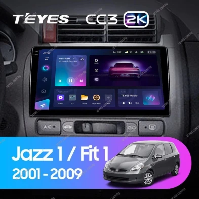 Штатная магнитола Teyes CC3 2K 360 6/128 Honda Fit 1 (2001-2009)