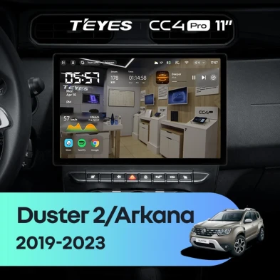 Штатная магнитола Teyes CC4 Pro 8/128 Renault Arkana (2019-2023) F2 (11")