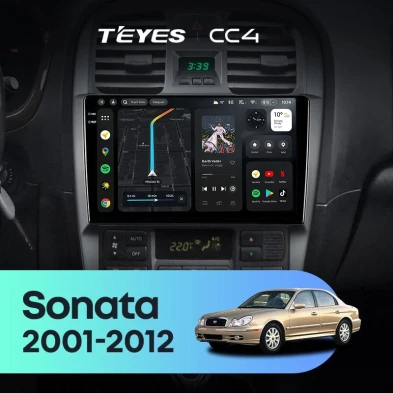 Штатная магнитола Teyes CC4 8/128 Hyundai Sonata EF рестайлинг (2001-2012)