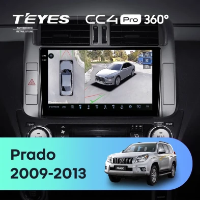 Штатная магнитола Teyes CC4 Pro 360 12/256 Toyota Land Cruiser Prado 150 (2009-2013) F1 Тип-B