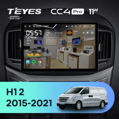 Штатная магнитола Teyes CC4 Pro 12/256 Hyundai H1 2 (2015-2021) F2 (11")