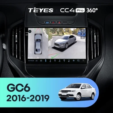 Штатная магнитола Teyes CC4 Pro 360 12/256 Geely GC6 (2016-2019)