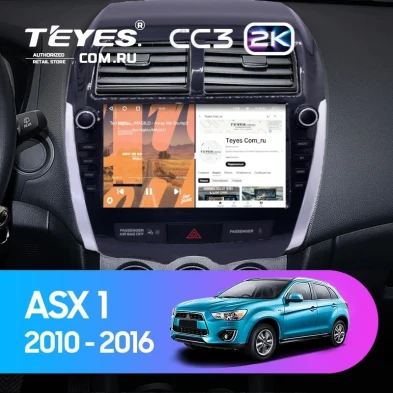 Штатная магнитола Teyes CC3 2K 6/128 Mitsubishi ASX 1 (2010-2016) Тип-A (9")