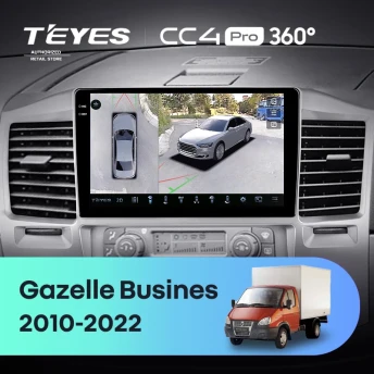 Штатная магнитола Teyes CC4 Pro 360 8/128 для GAZ Газель Бизнес (2010-2022) F3