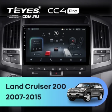 Штатная магнитола Teyes CC4 Pro 12/256 Toyota Land Cruiser 11 200 (2007-2015) F3 Тип-C