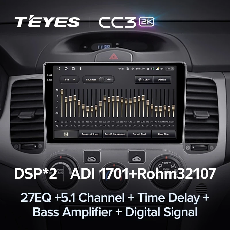 Штатная магнитола Teyes CC3 2K 4/32 Kia Optima 2 MG (2005-2008)
