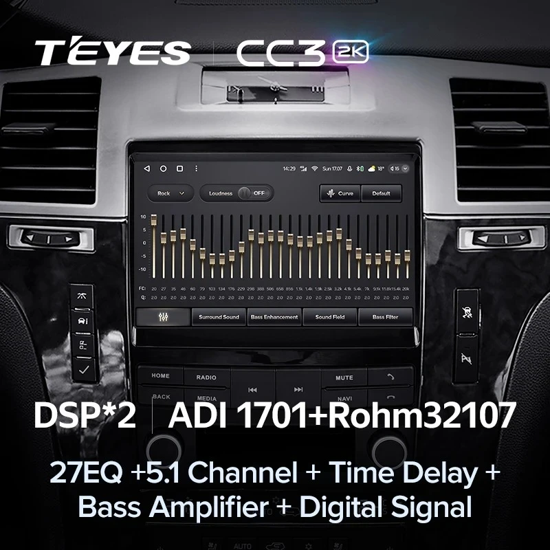 Штатная магнитола Teyes CC3 2K 4/32 Cadillac Escalade 3 (GMT900) (2006-2014)